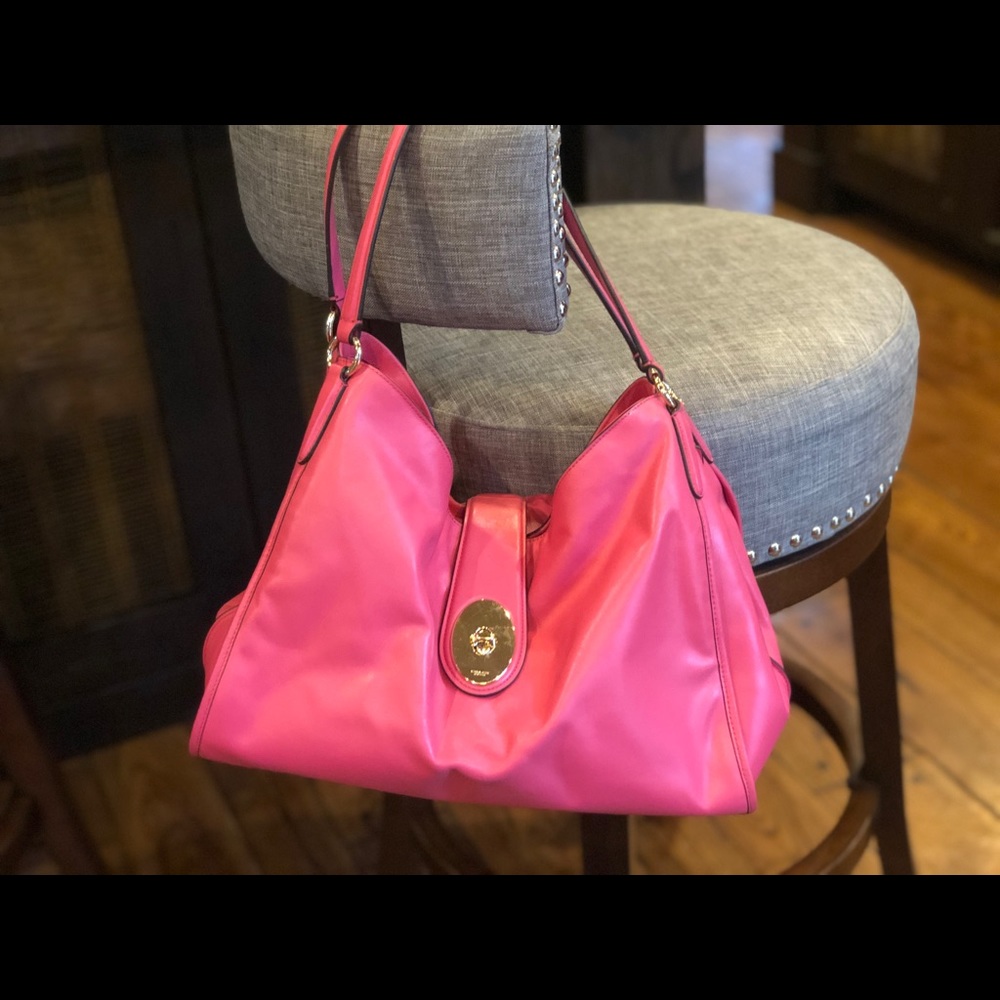 Pink Coach Shoulder Purse